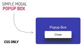 CSS Modal pop up box in HTML | CSS