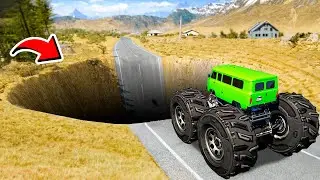 КАК ДАЛЕКО МАШИНЫ ПРОЕДУТ ПО ЯМАМ В ГТА 5 МОДЫ! ЭКСПЕРИМЕНТ ОБЗОР МОДА GTA 5 MODS ОНЛАЙН ИГРЫ