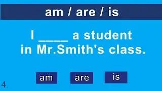 ESL English Test | am, are, is | English grammar quiz for ESL students