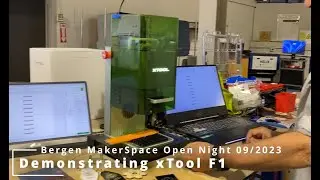 xTool F1 at the Bergen Makerspace 09/21/2023