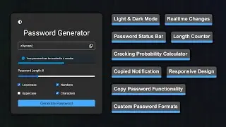 Random Password Generator | HTML CSS & JavaScript