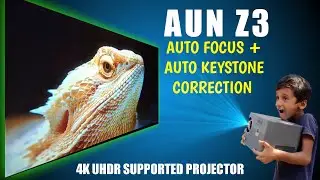 AUN Z3 Projector Review || 4D/6D Auto Focus +Auto Keystone correction || 4K Supported Projector 2023