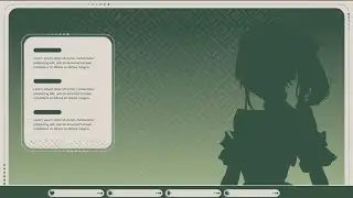 Green Tea Tesselate Vtuber Stream Pack Chatting Overlay