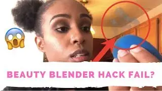 I THINK I BURNED MY BEAUTY BLENDER WITH THIS BEAUTY HACK!!!