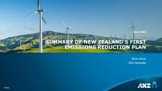 Summary of New Zealand’s First Emissions Reduction Plan