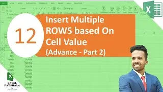 Insert Multiple ROWS based on cell value (Advance - Part 2) - 2 Simple Ways