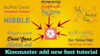 How to Install Custom Fonts In Kinemaster Easily | Kinemaster Me Custom Fonts Install Kaise Kare 🔥