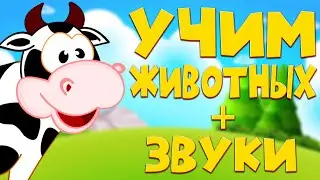 ЖИВОТНЫЕ для ДЕТЕЙ! Как говорят животные? ЗВУКИ ЖИВОТНЫХ. Развивающее видео.