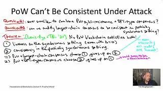 Foundations of Blockchains (Lecture 9.6: An Impossibility Result for Proof-of-Work Protocols)