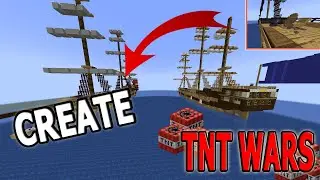 TNT WARS НО что если добавить мод Create?| minecraft