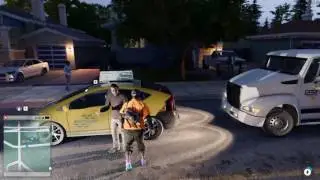 Watch Dogs 2 Мега прикол над таксистом! Angry Taxi Driver .