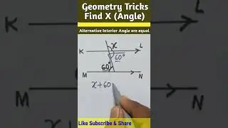 Geometry Tricks || Find X (Angle) || @Sky Struggle Education 