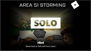 Area 51 storming SOLO after energy drink nerf full gameplay walkthrough SAKTK Roblox