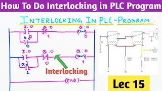 How to do Interlocking in PLC । PLC Interlock Program.