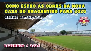 OBRAS DA CASA DO BRAGANTINO PARA 2025 AVANÇADAS | VEJA COMO TÁ |  GRAMADO JÁ PRONTO (DEZEMBRO 2024)