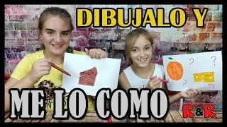 COMEMOS Lo Que Sea Que DIBUJE El Otro - challenge // Diviértete con Rosa y Rhianna