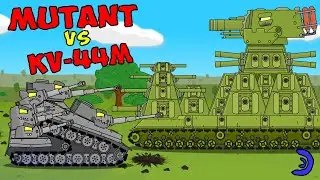 KV-44m Vs Tiger mutant - Cartoons about tanks