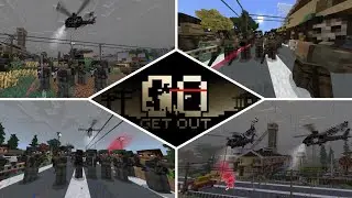 GO- Get Out v3 Extraction shooter map Minecraft MCPE MCBE NEW V.1.21.50 army game