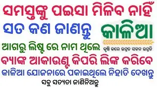 କାଳିଆ ଲିଷ୍ଟରେ ବ୍ୟାଙ୍କ Link କେମିତି କରିବେ - Odisha Kalia Yojana Re Nija bank Kemiti Add Karibe dekhntu