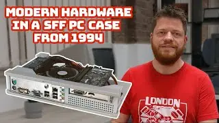 Modern i7 build in a 90s retro SFF PC case using laser cut acrylic