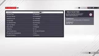 F1 2021 setting AI difficulty