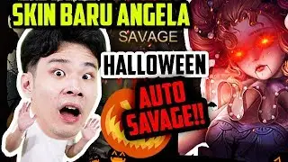 SKIN BARU ANGELA HALLOWEEN!! AUTO SAVAGE BOSS!! **noclickbait** - Mobile Legends