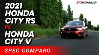 Honda City RS 2021 vs V - Spec Comparison