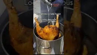 Happy Thanksgiving! Deep Fried Turkey #Shorts