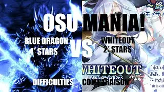 Osu mania! Differences between 1-4* Stars