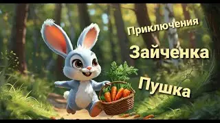 Приключения Зайчонка Пушка: Как Одно 'СПАСИБО' Преобразило Волшебный Лес! #аудиосказка