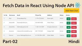 Fetch Data from mysql in react js | React CRUD Tutorial with Node