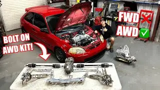 Converting My Turbo Civic To AWD Over The Weekend!