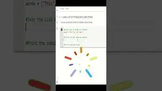 JOIN A LIST OF STRINGS INTO ONE STRING || 7 PYTHON TRICKS EVERY DEVELOPER MUST KNOW || PART 7