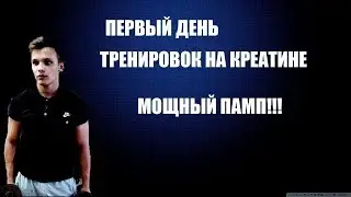ПЕРВЫЙ ДЕНЬ ТРЕНИРОВОК НА КРЕАТИНЕ,МОЩНЫЙ ПАММП