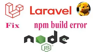 How to Laravel install and fix npm build error