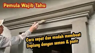 Making Lisplang by Professional Construction Workers using cement, sand and nails