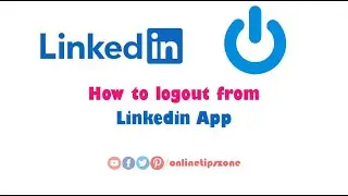How to logout from Linkedin App
