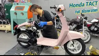 18-Minute Time-lapse Restoring a Classic 1981 Honda TACT
