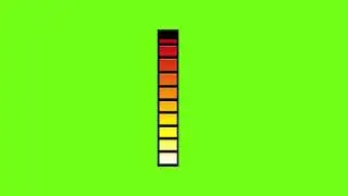 TEMPERATURE READING/BAR - GREEN SCREEN VIDEO