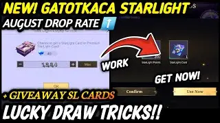 HIGH DROP RATE?! DRAW STARLIGHT LUCKY CHEST AUGUST | GATOTKACA STARLIGHT SKIN - MLBB