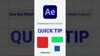 How to use the Effect “Angle Control” to rotate multiple layers inside Adobe After Effects
