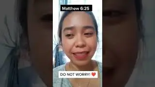 DO NOT WORRY | VERSE OF THE DAY | MATTHEW 6:25 | #shorts