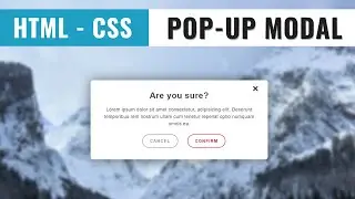 MODAL using HTML and CSS