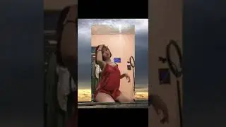 goyang daster merah di atas kasur 