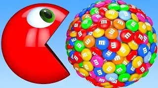 PACMAN and Bunny Mold Pasta Spaghetti Making Toy Fruits Squishy Ball with Learn Colors for Kid