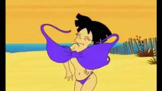 Amy's Bikini Pops Out!