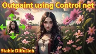 Outpaint using Controlnet in stable diffusion and A1111 | Method (3)