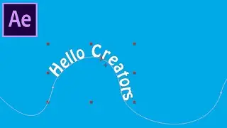 How to animate Text on a Path or Shape in After effects Tutorial