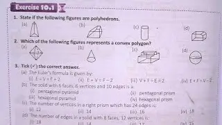 smart maths chapter 10 exercise 10.1| schand maths solutions class 8 ch-10 ex 10.1 | visualization