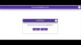 Custom Message Box using Material Design WPF C# with Modern UI by #SandeepJadhav #WPF #CSharp.